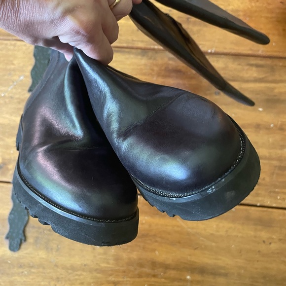 Franco Sarto Cosmina Tall Riding Boot Black Leather Sz 7.5 - Picture 7 of 7